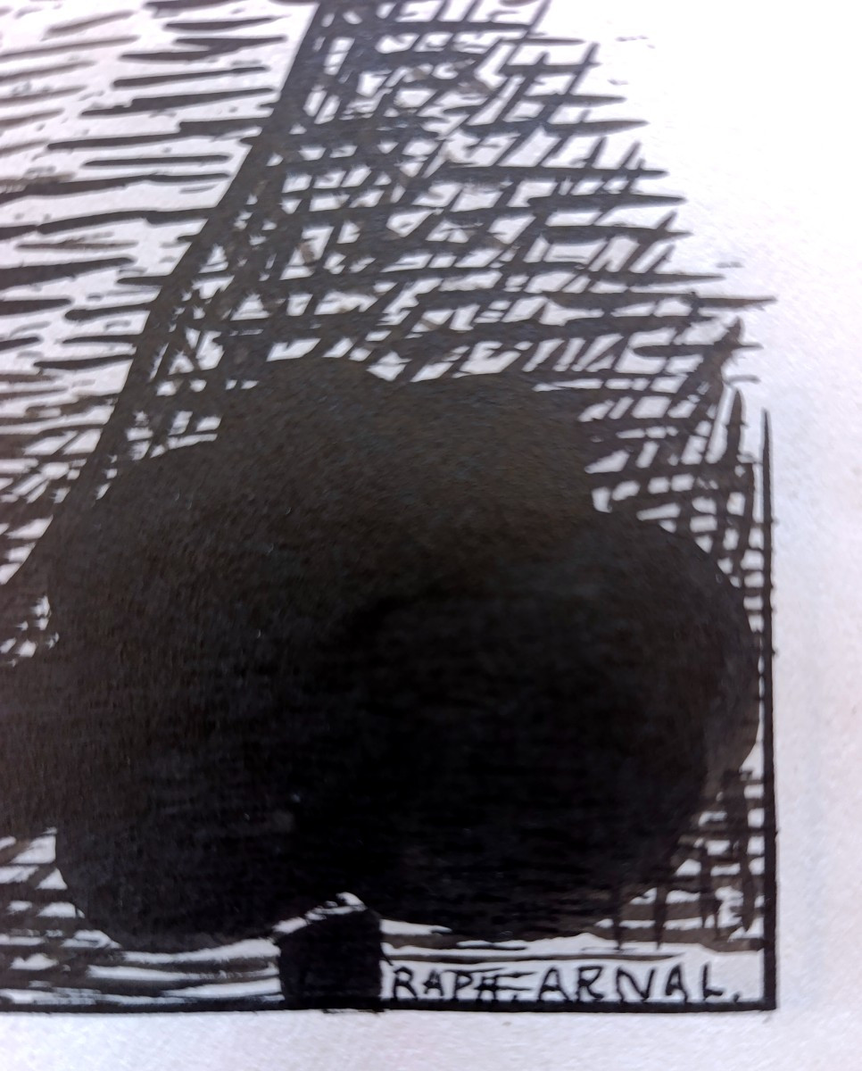 Raphael Arnal (1906-1963), Le Brouillard, Ink On Paper, Signed, Framed, 1932-photo-2