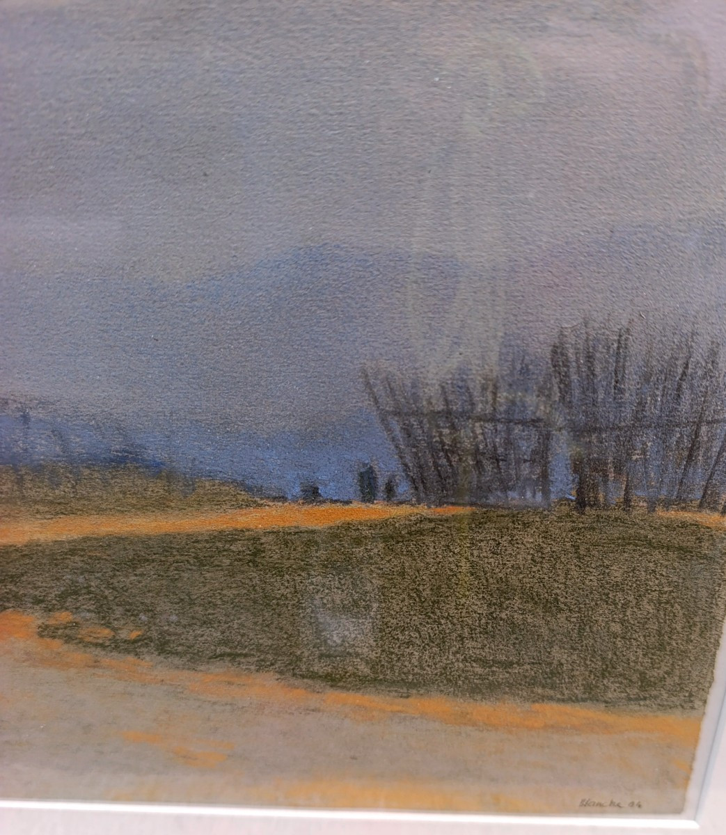 Jean-pierre Blanche (1927-2022), Coastal Palisade, Pastel On Paper, Signed, Framed-photo-2