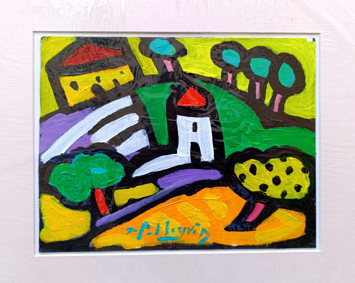 Jacques Pellegrin (1944-2021), Paysage provençal, Acrylique Sur Papier, Signé, -photo-4