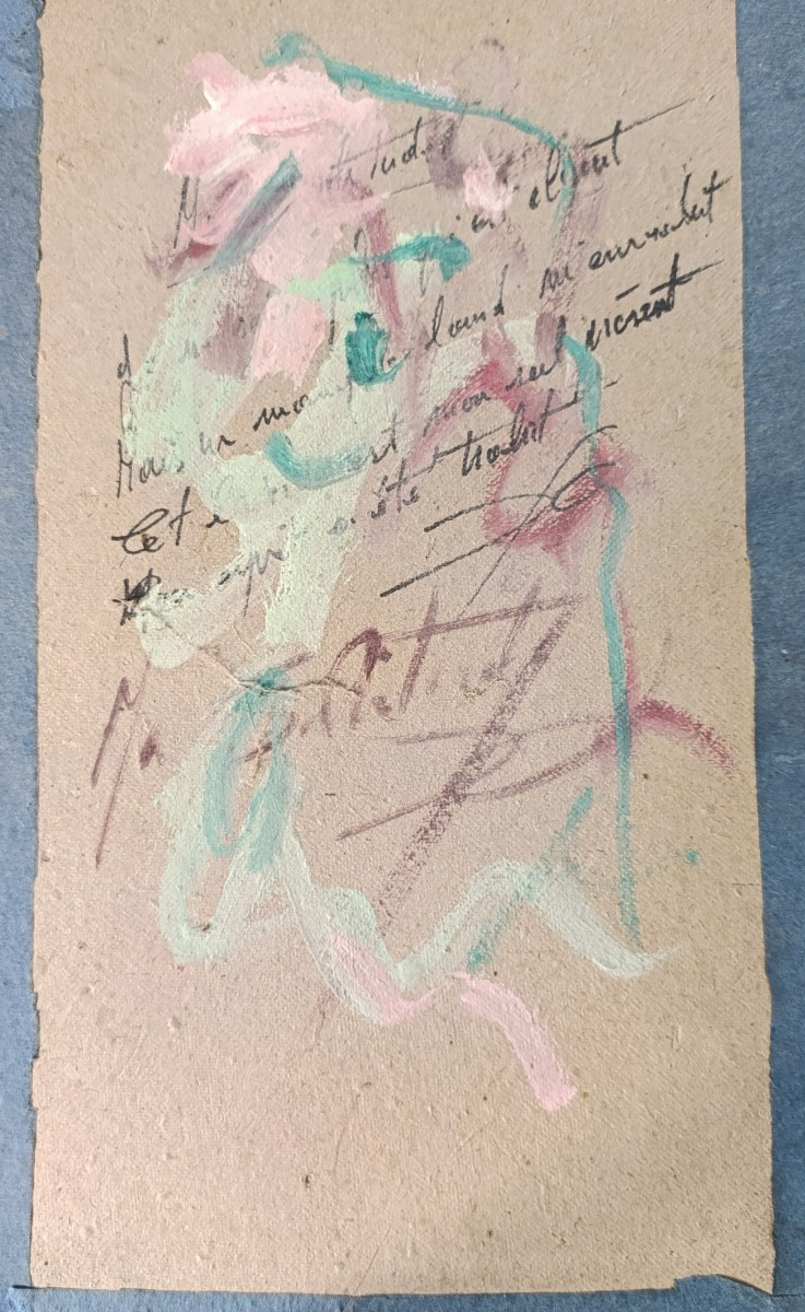 Ecole Française XXème, Le Bain De Rivière, Oil On Cardboard, Signed-photo-4