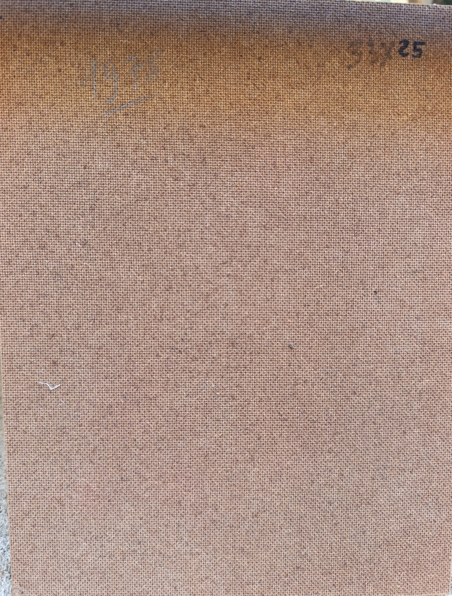 Henri AUTRAN (1926-), La maison au platane, Huile sur panneau, signée-photo-1