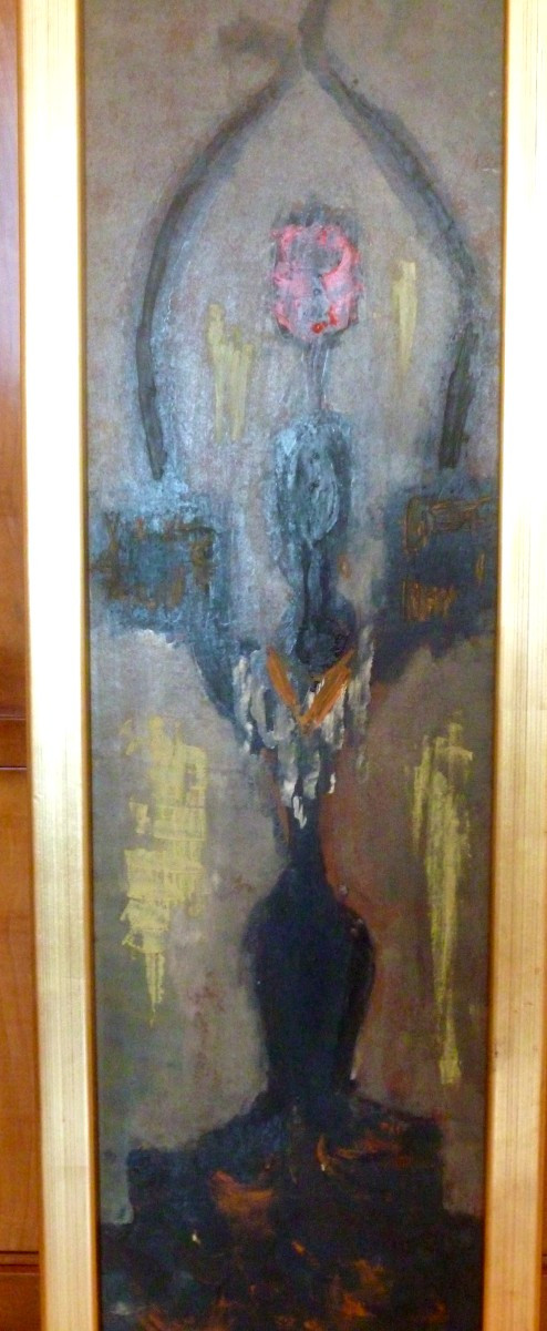 Charles Kiffer (1902-1992), La danseuse de Flamenco, huile sur carton, signée, encadrée-photo-1