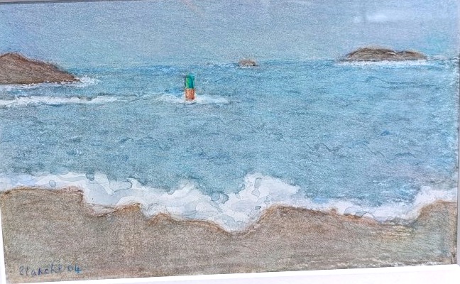 Jean-pierre Blanche (1927–), *the Green Beacon*, Pastel On Paper, Signed On The Right. Framed