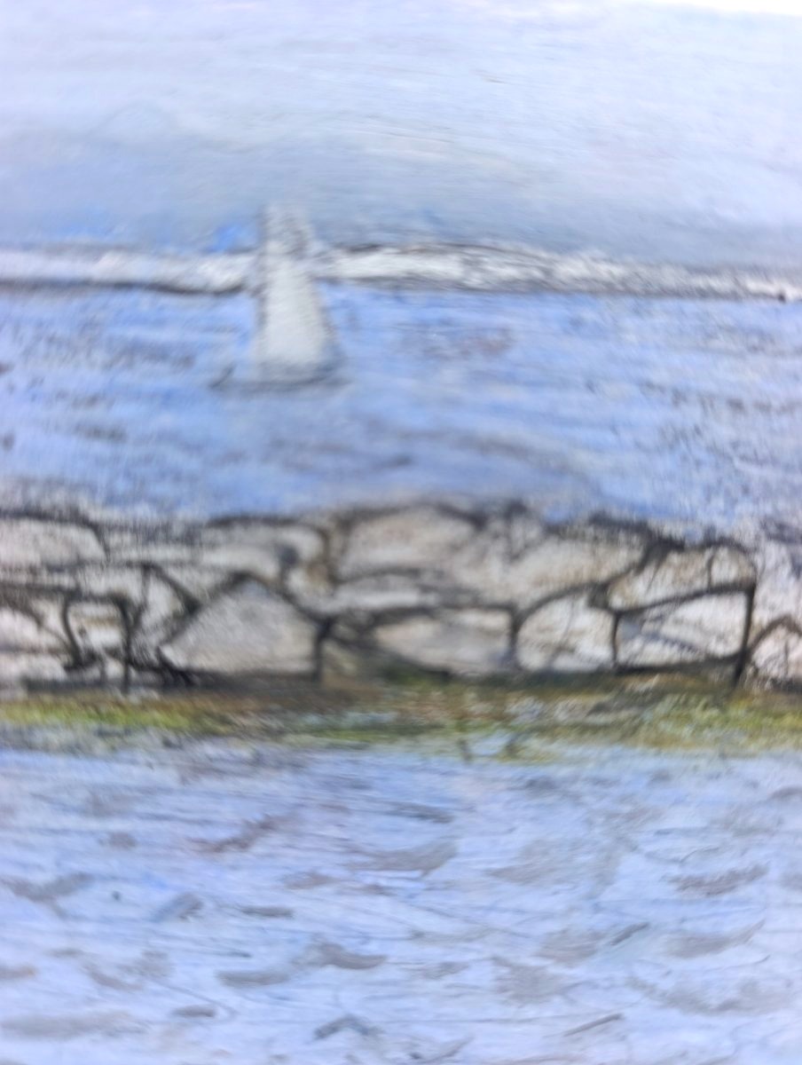 Jean-Pierre BLANCHE (1927-), L'Estaque, Pastel et fusain sur papier, signé et daté-photo-2
