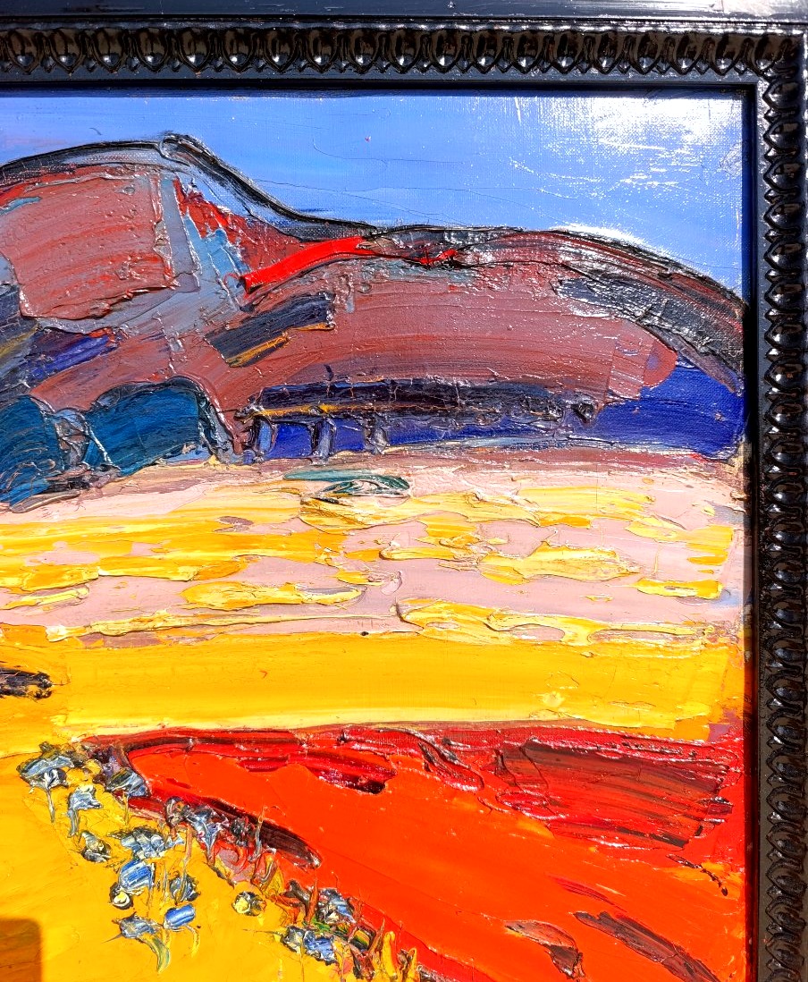 Pierre Ambrogiani (1907-1985), Paysage de montagne, Huile Sur Toile Signée, encadrée-photo-2