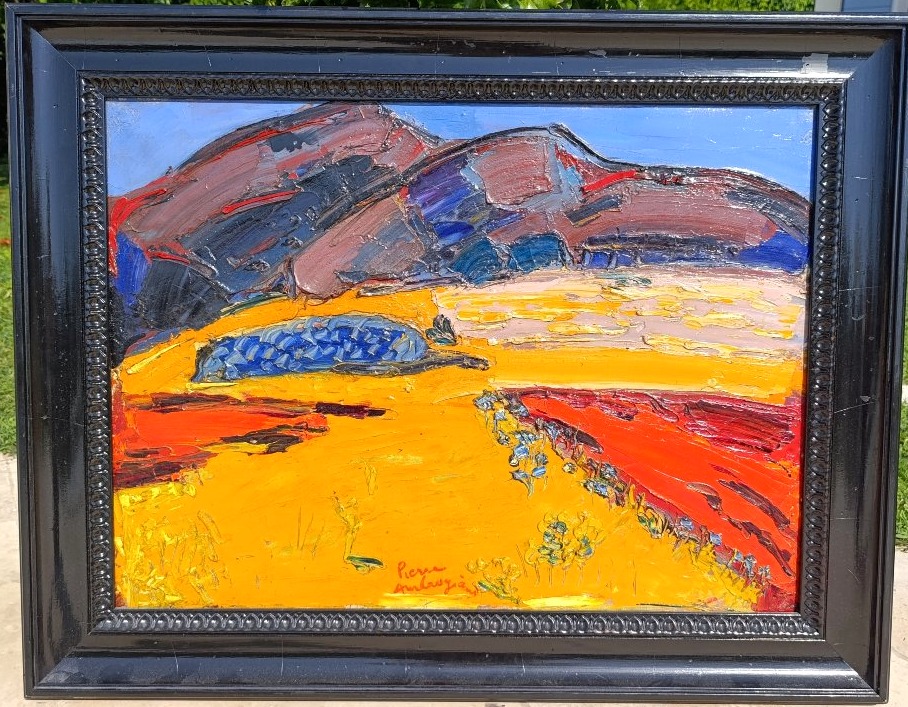 Pierre Ambrogiani (1907-1985), Paysage de montagne, Huile Sur Toile Signée, encadrée-photo-4