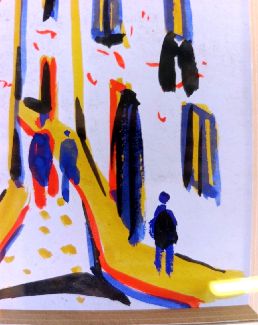 Henri Autran (1926–2007), Alley In Marseille, Gouache On Paper, Signed, Framed-photo-1