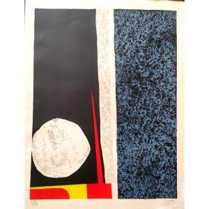 L.kijno (1921-2012), Abstract Composition, Original Lithograph On Paper, Signed, Numbered