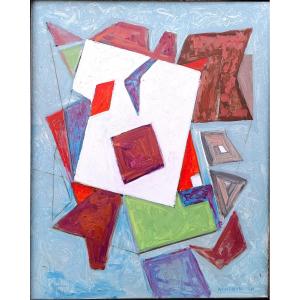 A. Rottenberg (1907-2000), La page blanche, huile sur panneau, signée