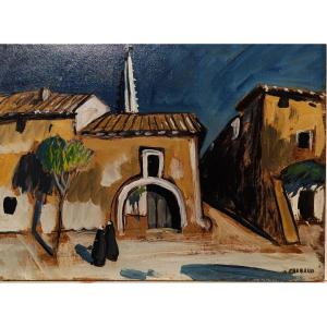 A. Chabaud (1882-1955), Graveson, Oil On Board, Signed, Framed