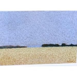 Jean-Pierre BLANCHE (1927-), Les herbes hautes, pastel sur papier, signé, encadré