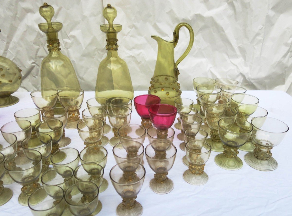 Roemer Service In Murano Glass, 1950s.