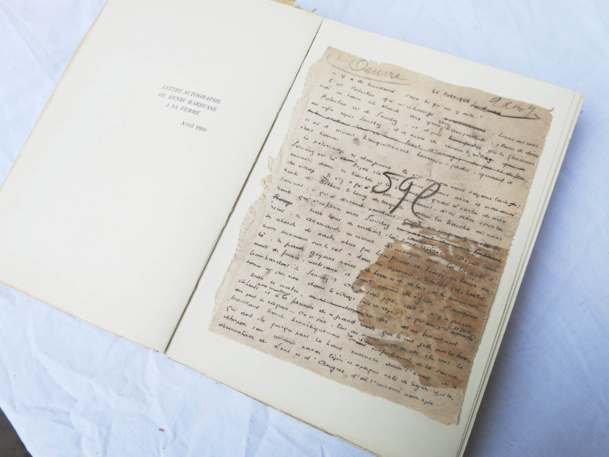Le Feu, Henri Barbusse, Ill. By André Collot, 2 Vols. 1948-49-photo-2