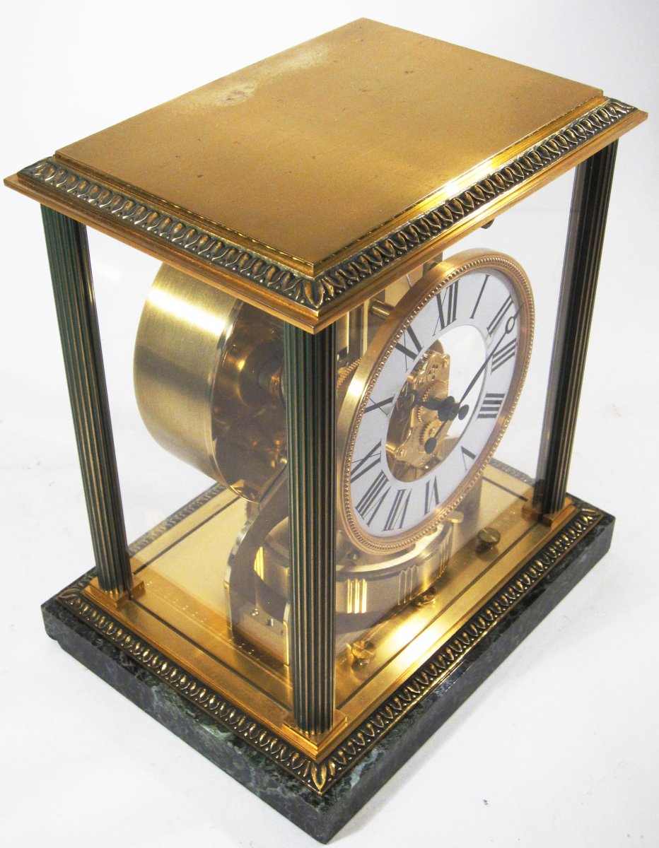 Pendule Atmos Jaeger-LeCoultre, modèle Vendôme. Socle marbre. 1963.-photo-2