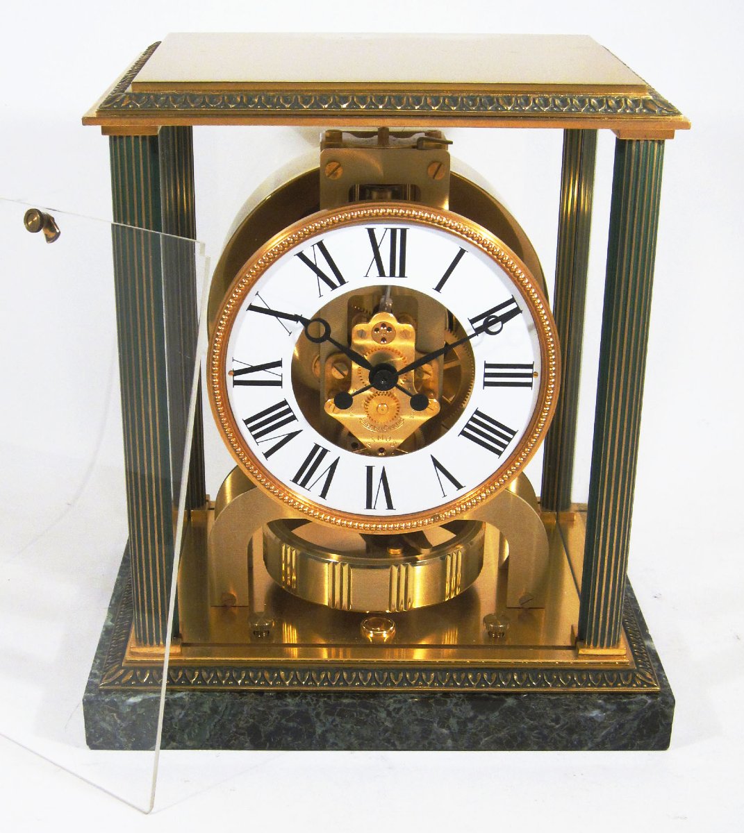 Pendule Atmos Jaeger-LeCoultre, modèle Vendôme. Socle marbre. 1963.-photo-3