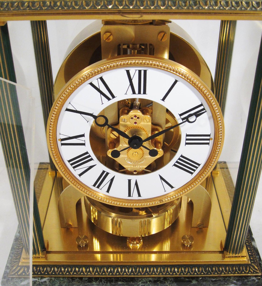 Pendule Atmos Jaeger-LeCoultre, modèle Vendôme. Révisée. Socle marbre. 1963.-photo-2