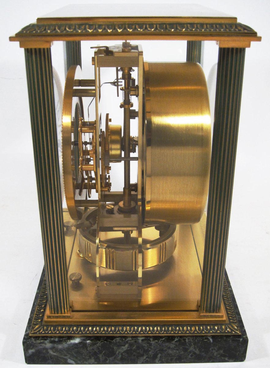 Pendule Atmos Jaeger-LeCoultre, modèle Vendôme. Socle marbre. 1963.-photo-2