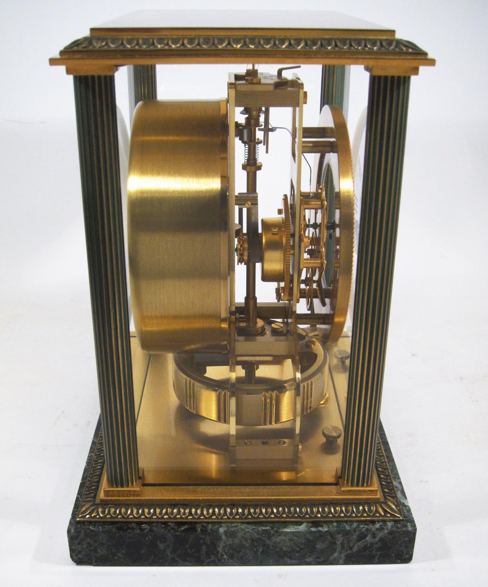 Pendule Atmos Jaeger-LeCoultre, modèle Vendôme. Socle marbre. 1963.-photo-3