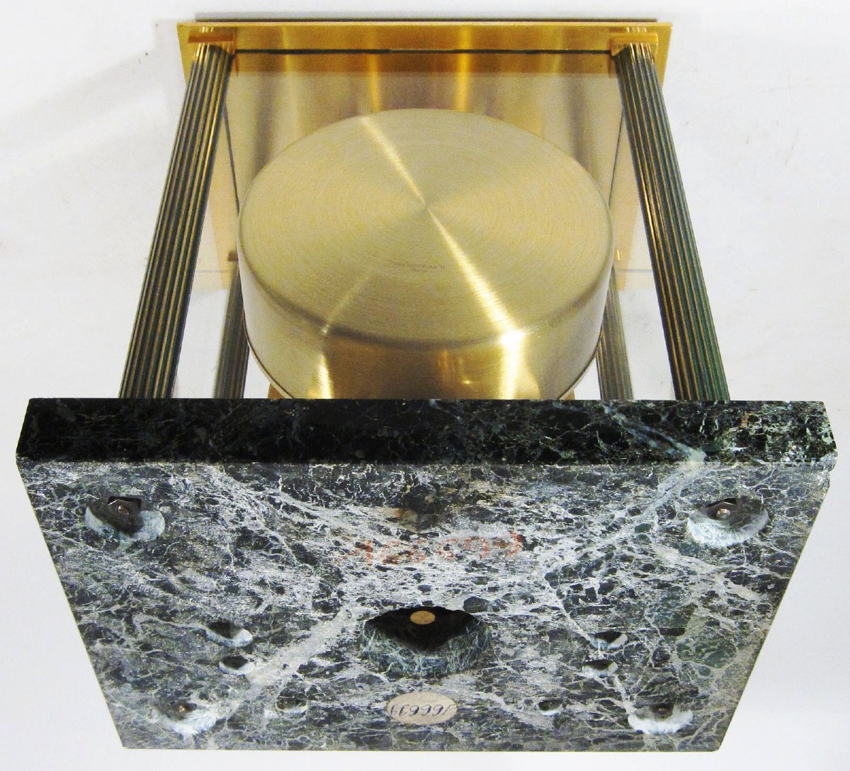 Pendule Atmos Jaeger-LeCoultre, modèle Vendôme. Révisée. Socle marbre. 1963.-photo-4