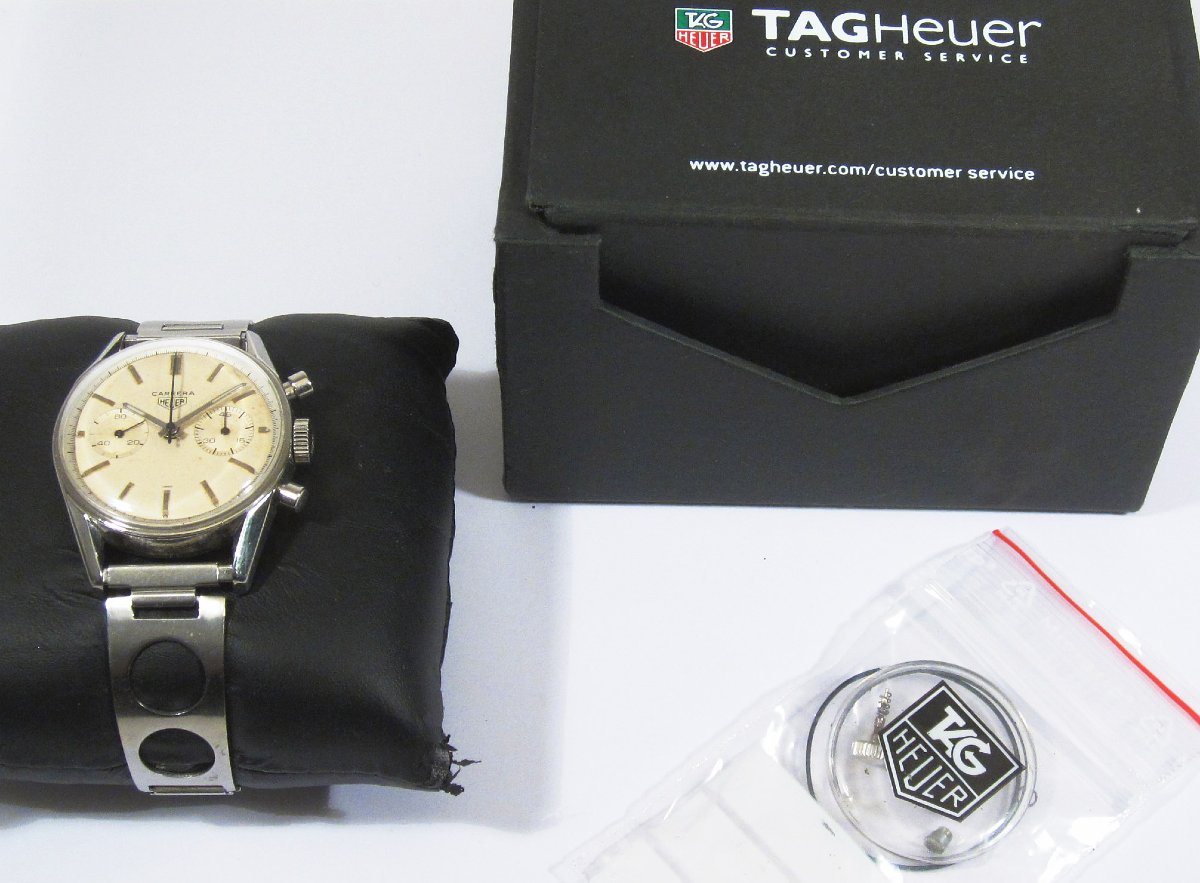 Heuer 3647s Chronograph, First Version With Valjoux 92 Caliber, 1963, Serviced.-photo-2