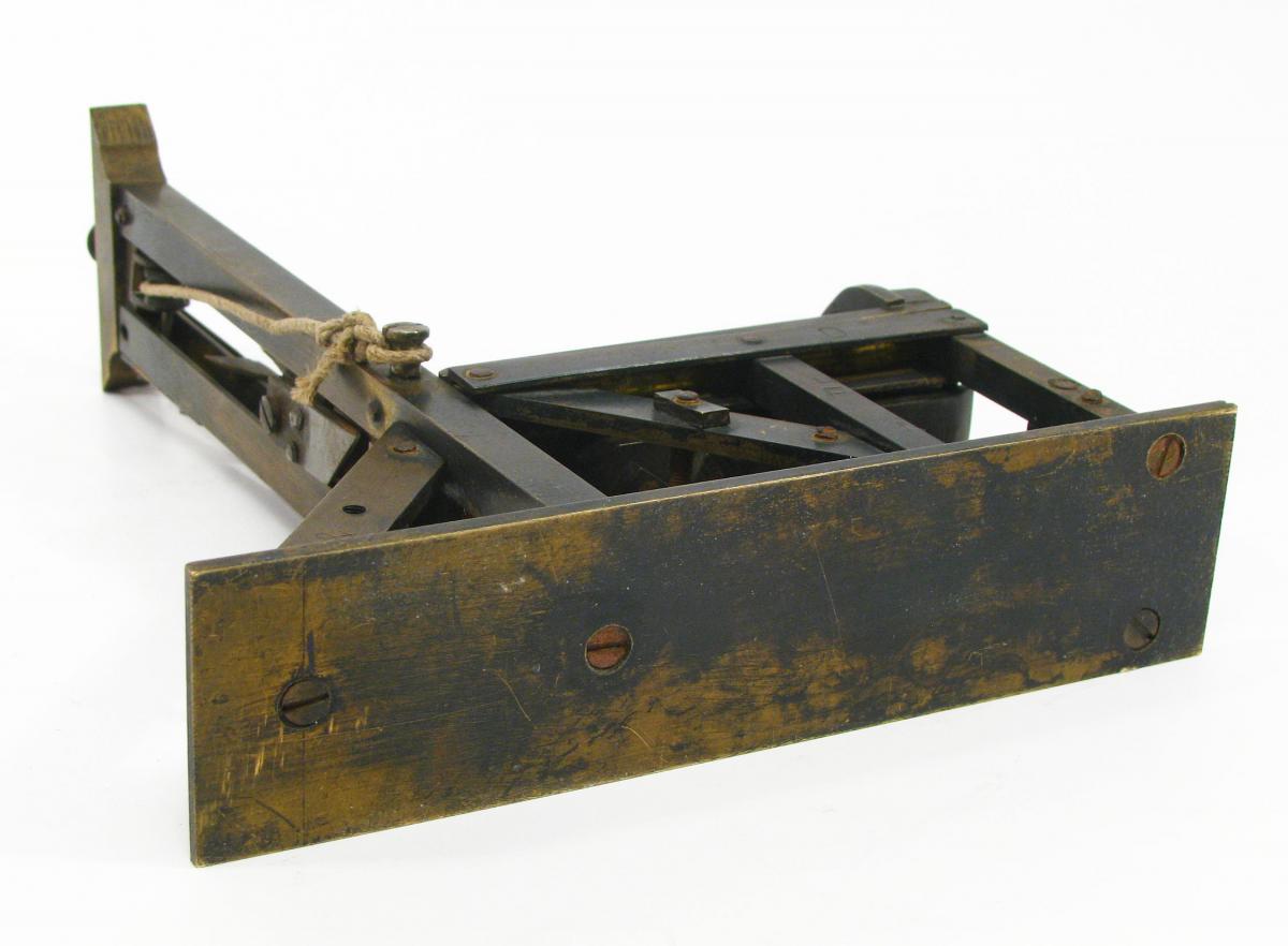 From Model Guillotine Brass Nineteenth Century. Functional.-photo-3