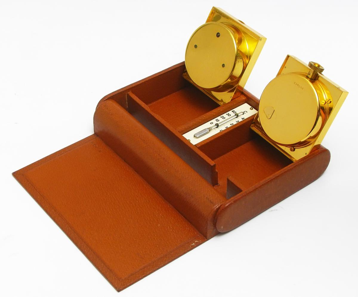 Réveil-baromètre-thermomètre Jaeger-LeCoultre type Ados.1950-photo-3