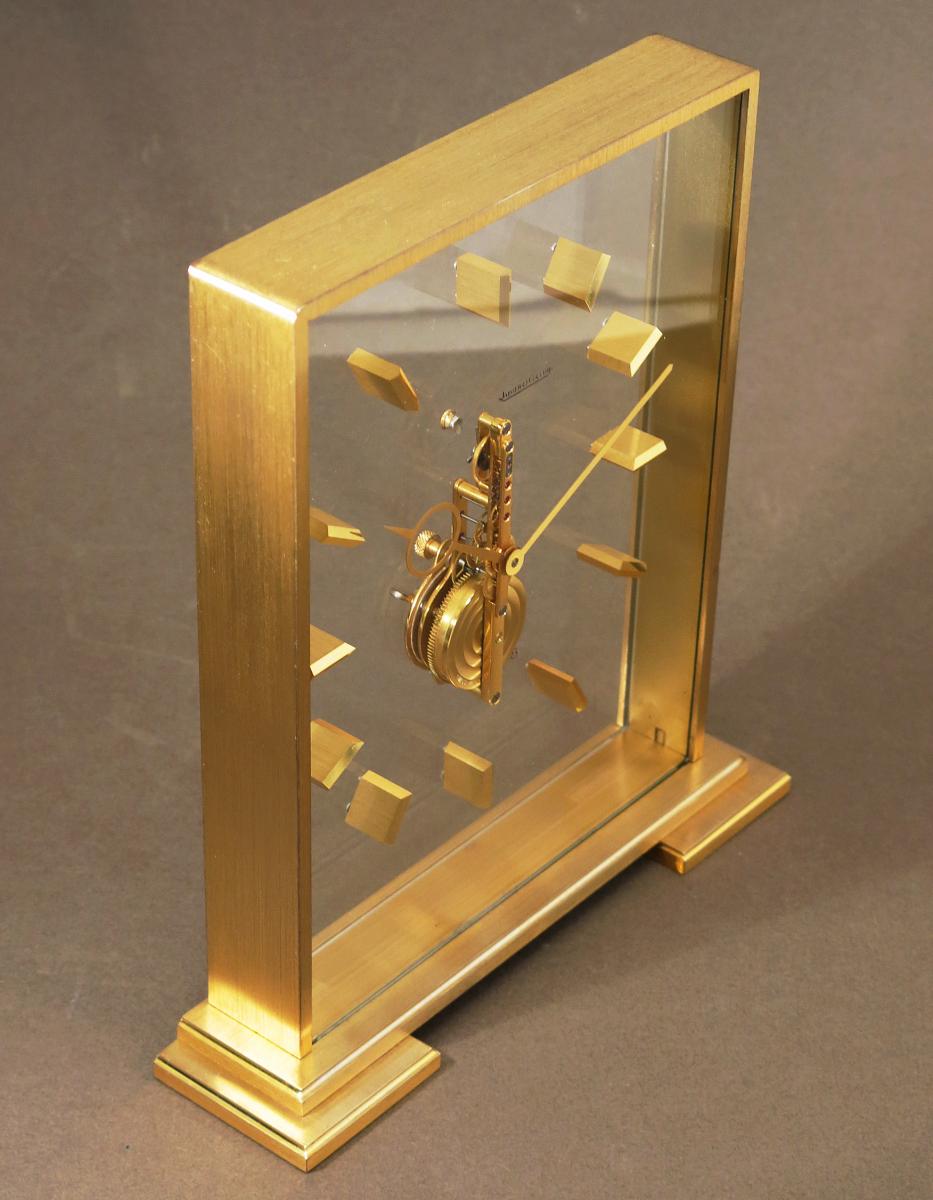  Jaeger-lecoultre Clock In-line "baguette" Caliber  210. 1960. Swiss Made-photo-2