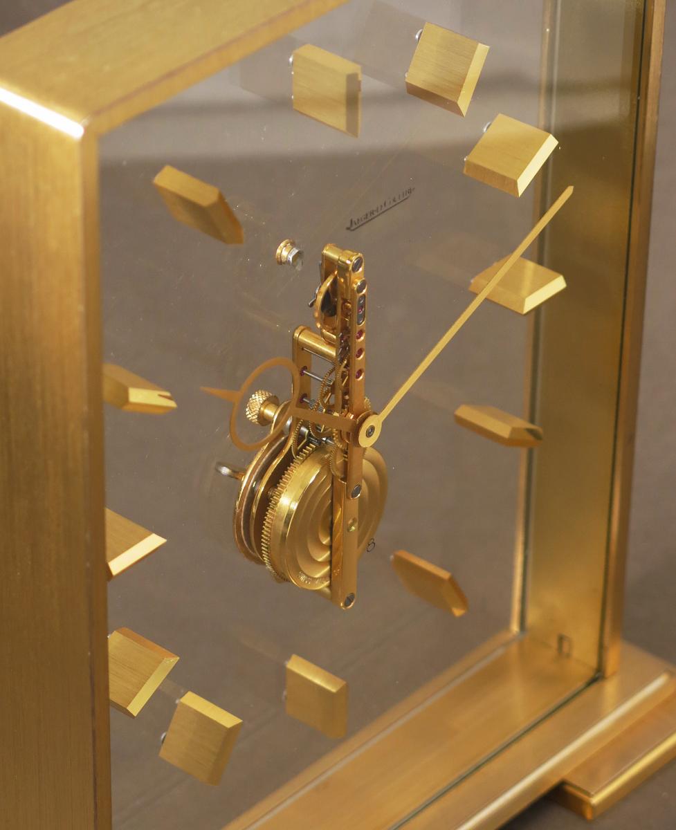  Jaeger-lecoultre Clock In-line "baguette" Caliber  210. 1960. Swiss Made-photo-5