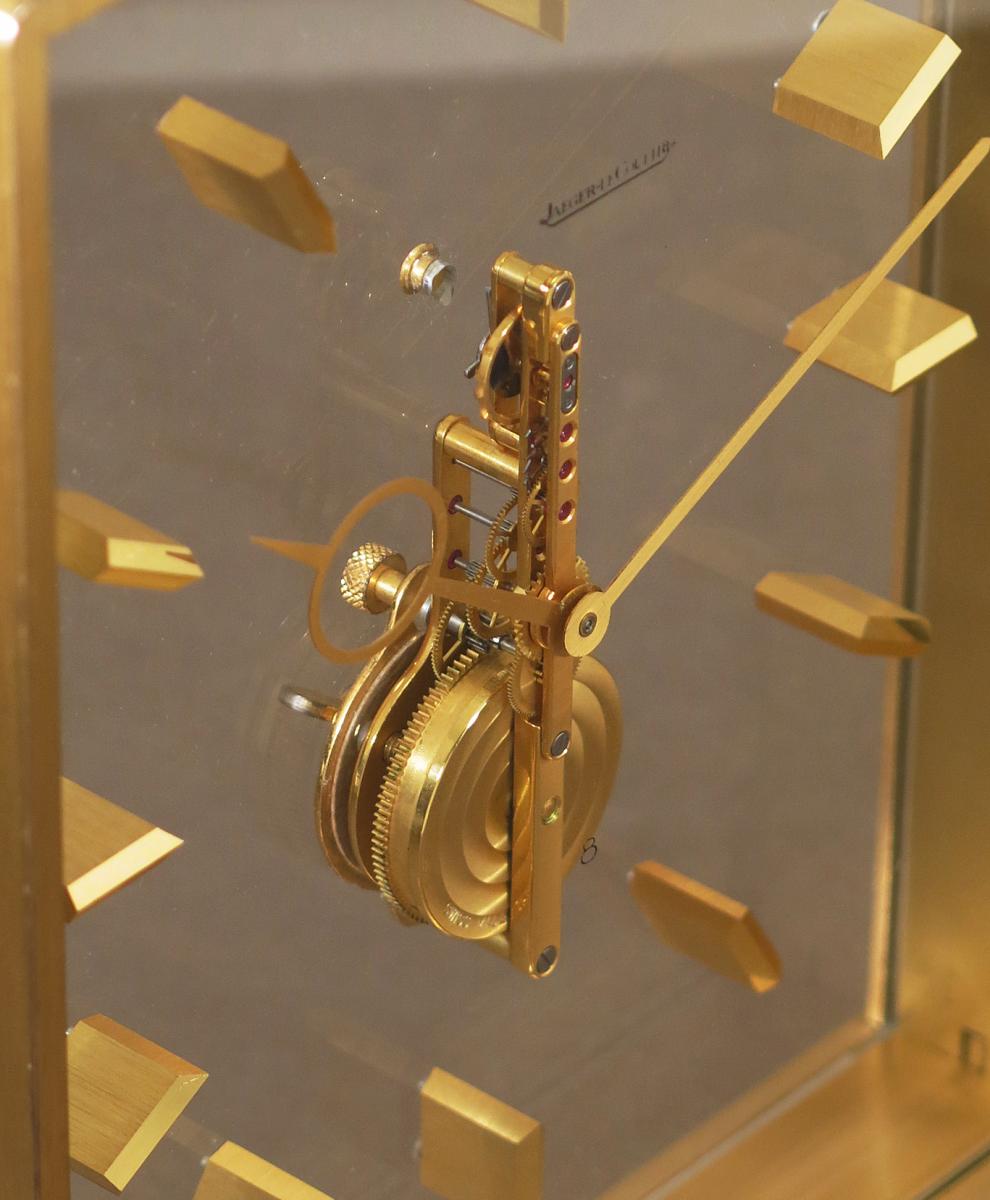  Jaeger-lecoultre Clock In-line "baguette" Caliber  210. 1960. Swiss Made-photo-6