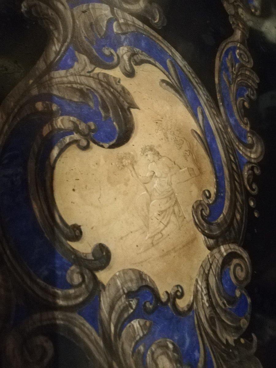 Tray In Scagliola, Italy Florence 1850-photo-1