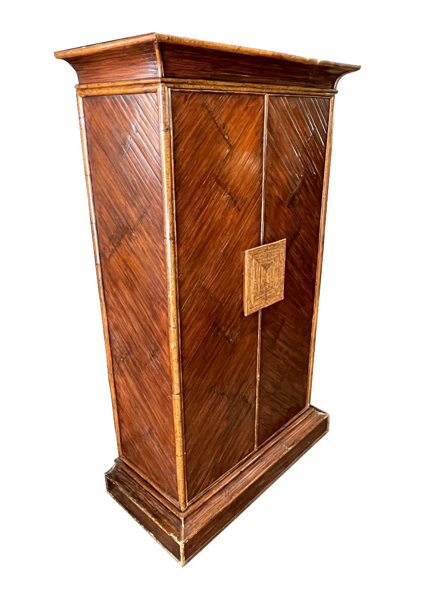 80s Bamboo Wardrobe, E.murio Manilla Factory-photo-3