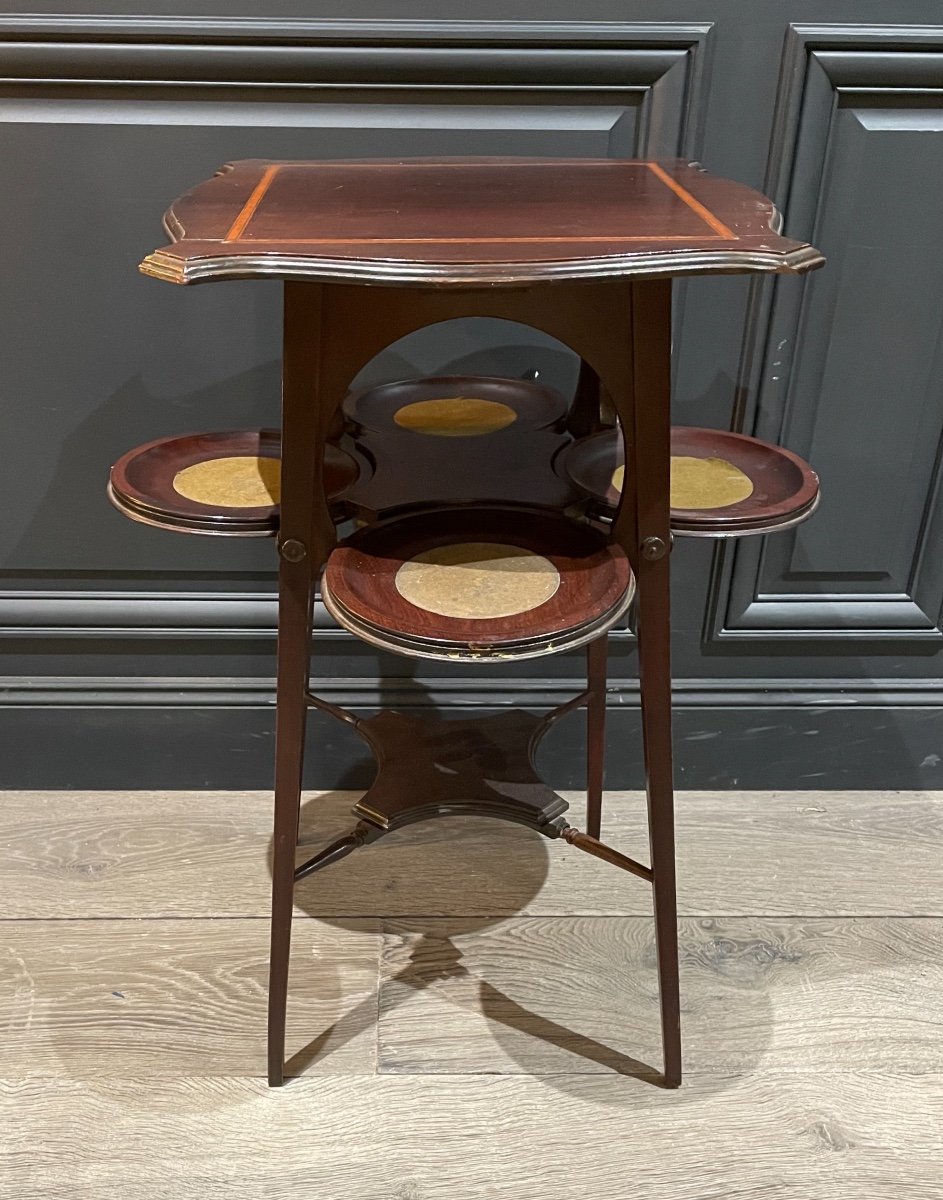 Table De Service Anglaise En Acajou Circa 1920 