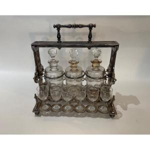 Liquor Cellar In English Silver Bronze XIX Th