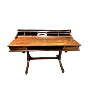 Bureau à Gradin En Palissandre De Rio Par Gianfranco Frattini Circa 1960