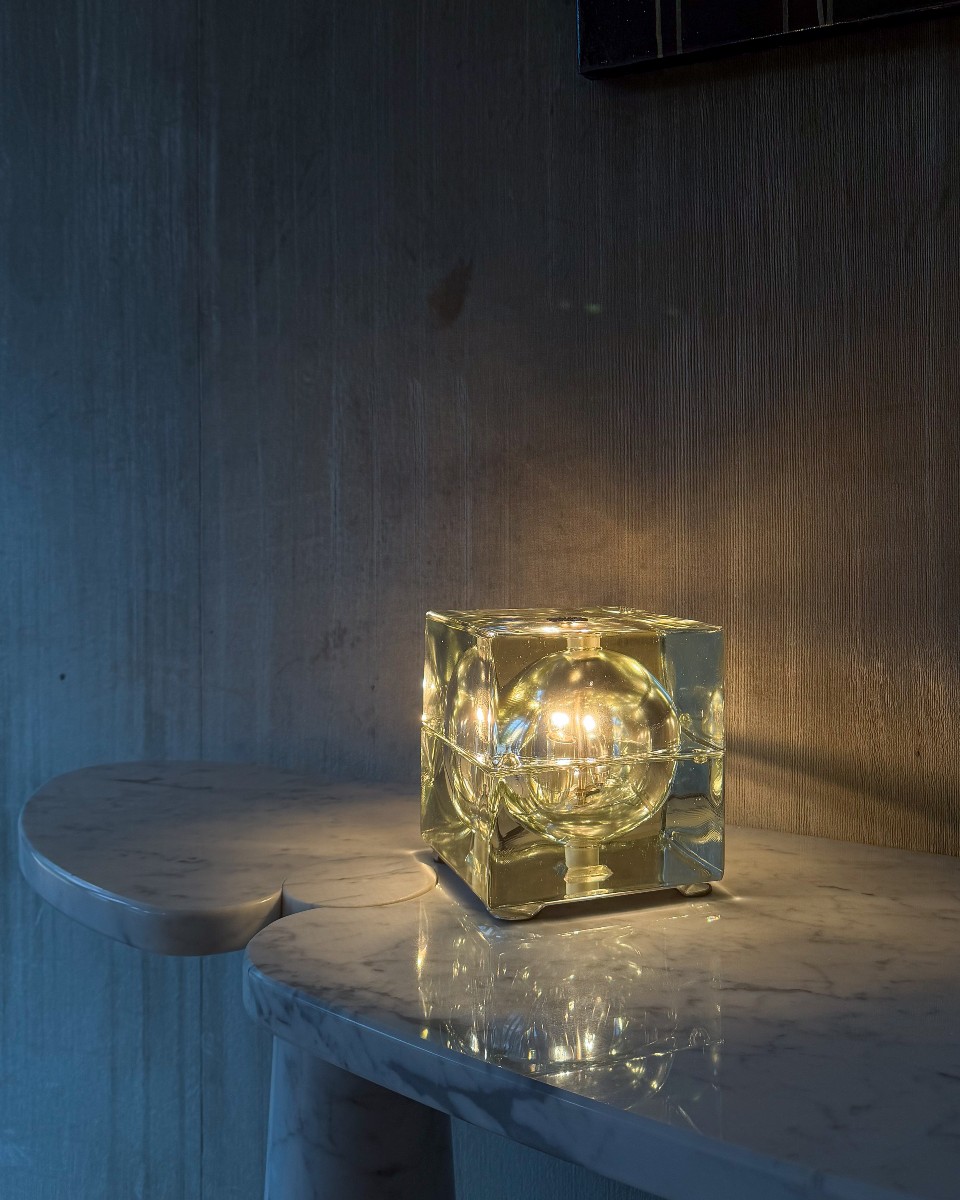 Cubosfera Lamp By Alessandro Mendini For Fidenza Vetraria, 1968, Italy.-photo-3