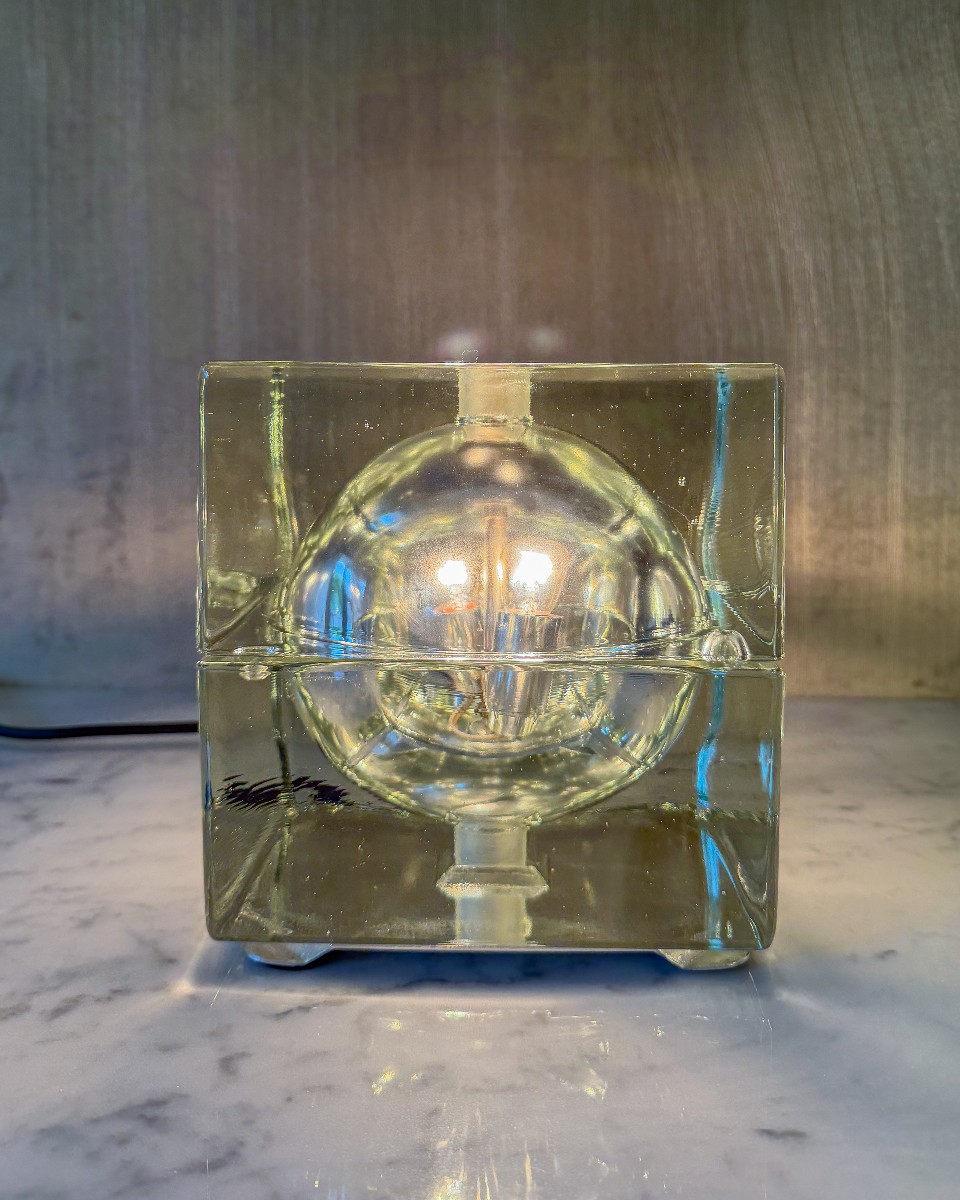 Cubosfera Lamp By Alessandro Mendini For Fidenza Vetraria, 1968, Italy.