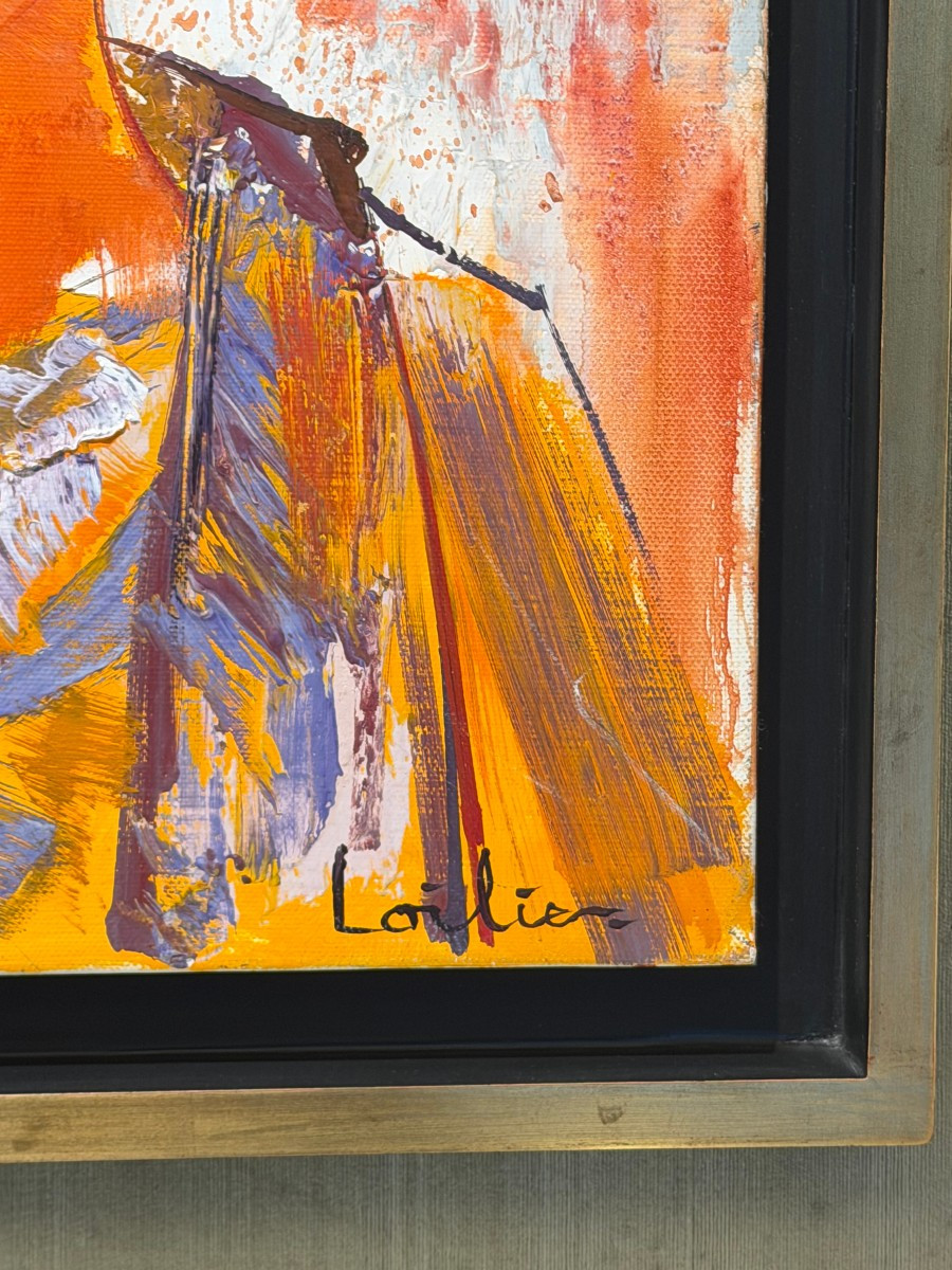 Hervé Loilier, Oil On Canvas Entitled "a Demi Mots", Signed-photo-3