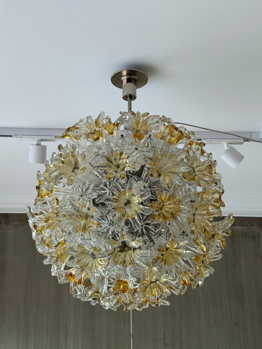 Lustre modèle Esprit par Toni Zuccheri pour Venini, Italie, circa 1970-photo-4