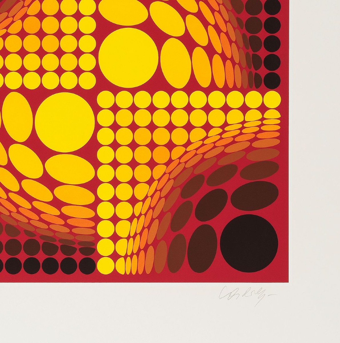 Victor Vasarely, Ollo, Serigraph Signed And Numbered 149/250-photo-2