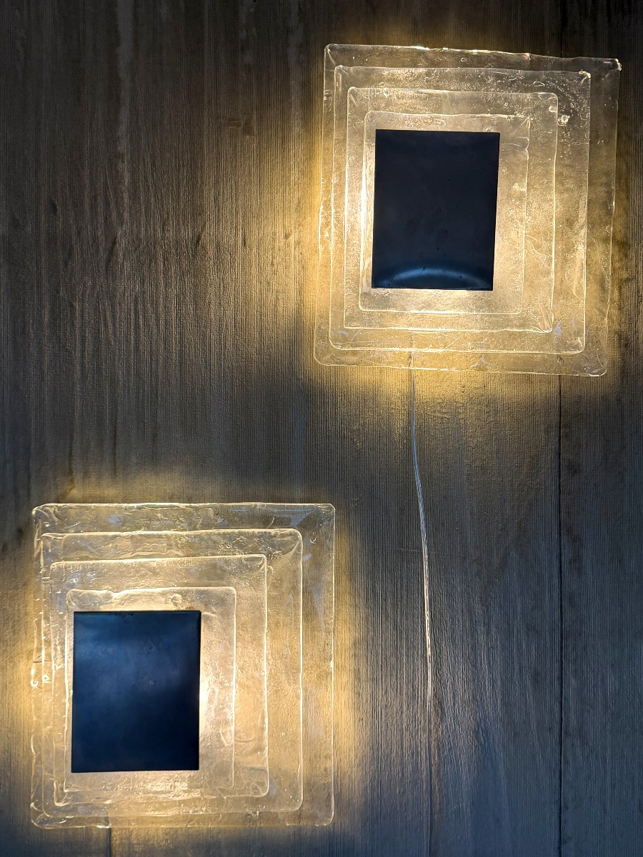 Carlo Nason, Pair Of Sconces Model Lp 258
