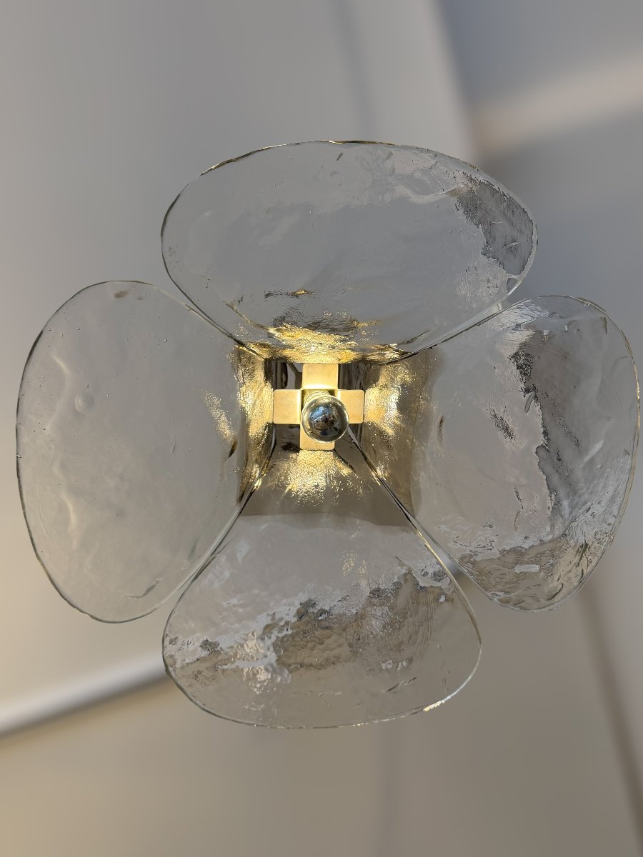Carlo Nason (1935), suspension en verre de Murano, années 60-photo-3