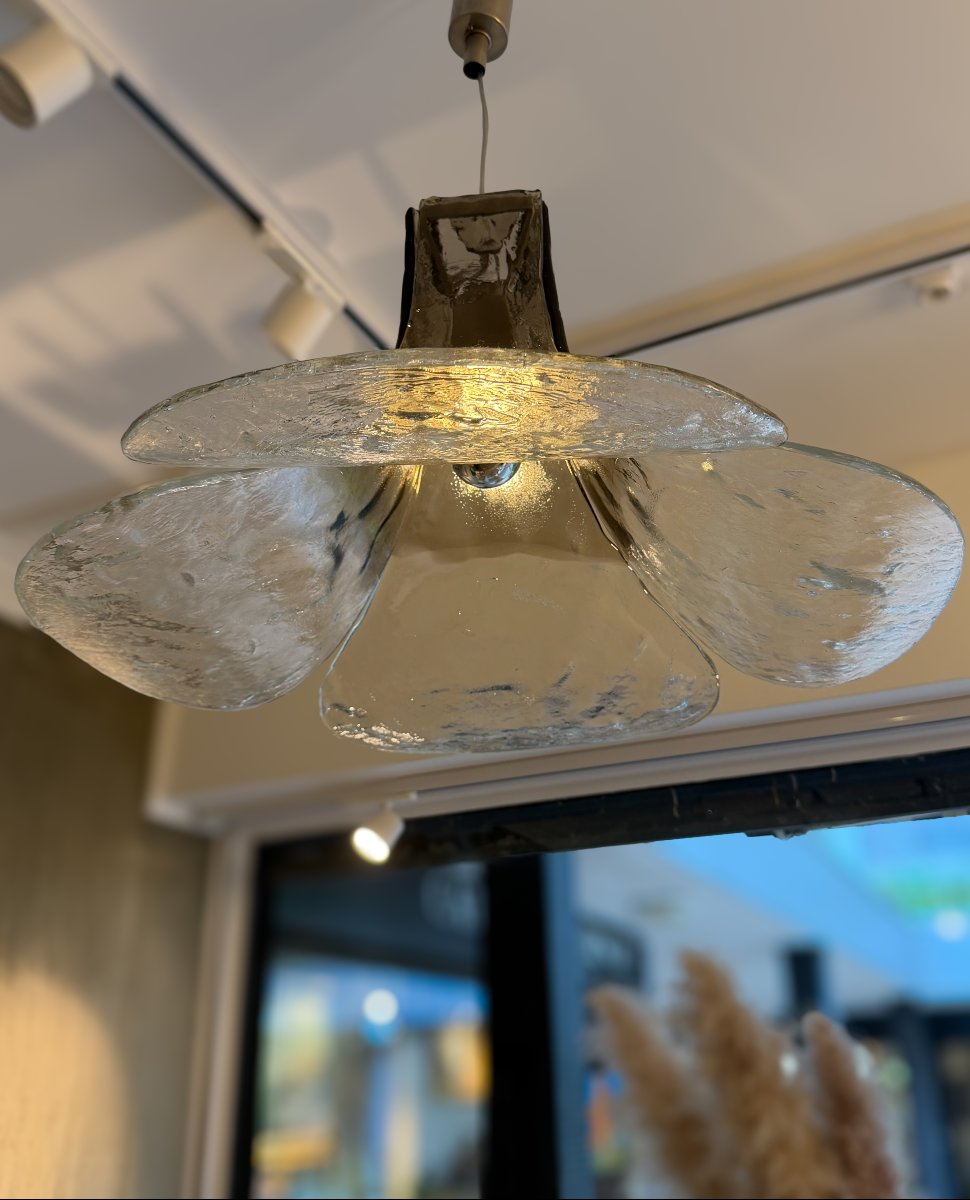 Carlo Nason (1935), suspension en verre de Murano, années 60-photo-4