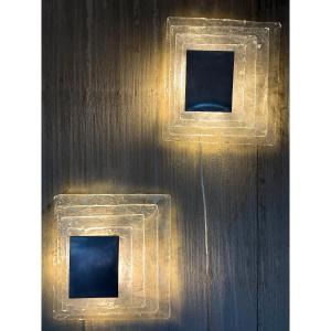 Carlo Nason, Pair Of Sconces Model Lp 258