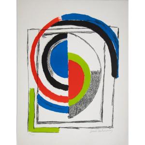Sonia Delaunay, "a Jour" , Color Lithograph