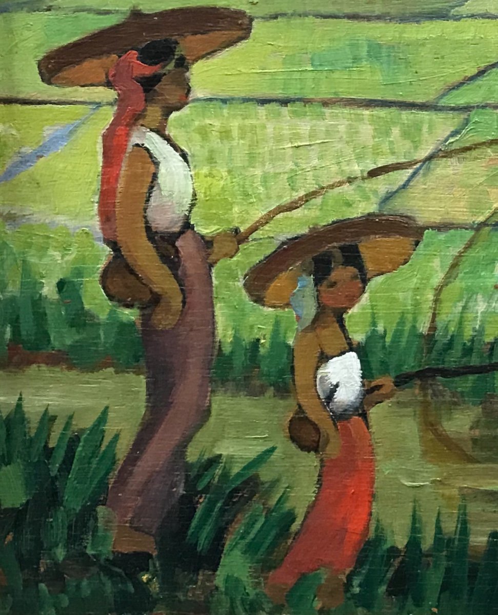 Peach Tonkinoise - Léa Lafugie - Oil On Panel --photo-2