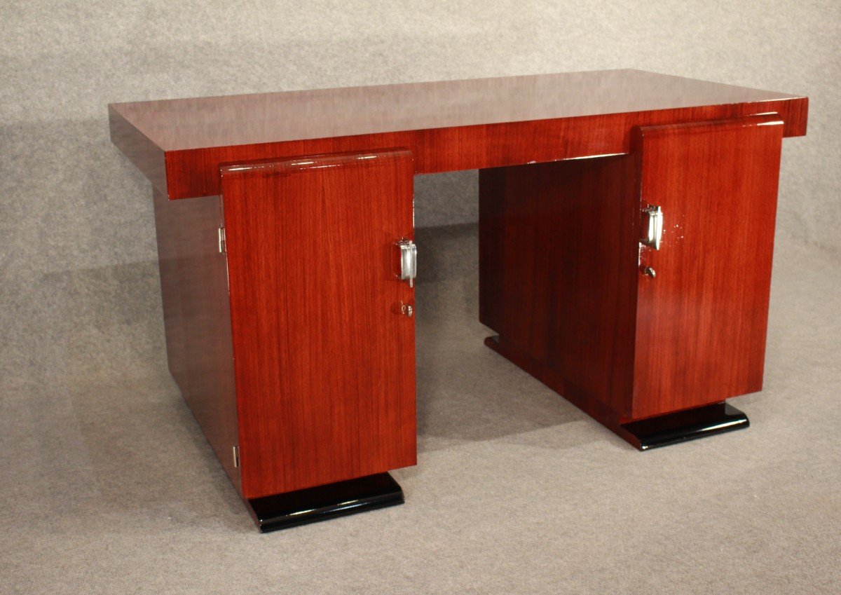 Bureau Art Déco Vers 1930 En Palissandre De Madagascar-photo-3