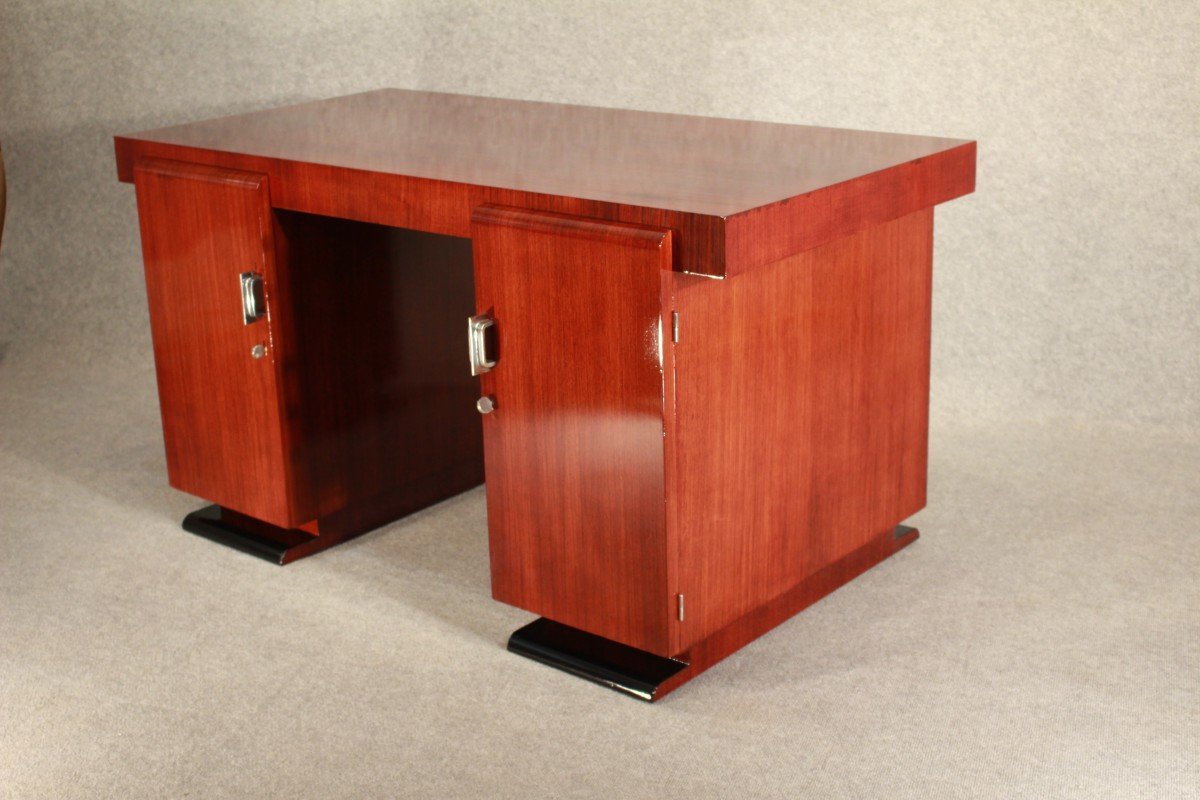 Bureau Art Déco Vers 1930 En Palissandre De Madagascar-photo-4
