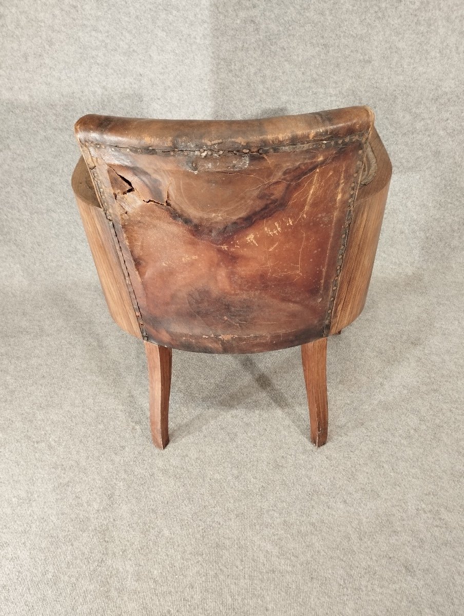 Art Deco Rosewood Office Chair-photo-4