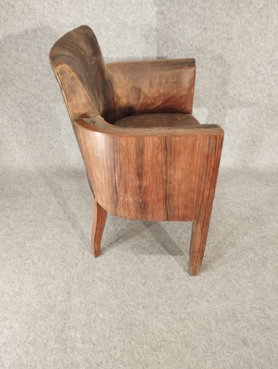Art Deco Rosewood Office Chair-photo-1