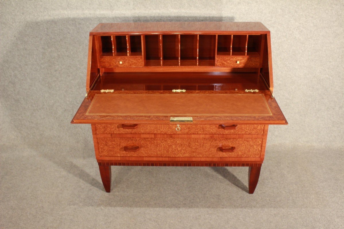 Art Deco Secretary / Desk Circa 1930 Signed Soubrier